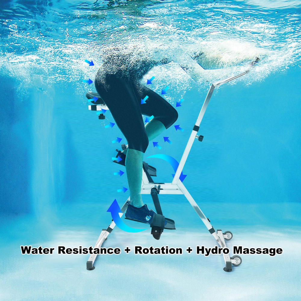 Underwater Exercise Bike Commercial-Grade - Stainless Steel Aquatic Cycle for Fitness Centers and Luxury Resorts