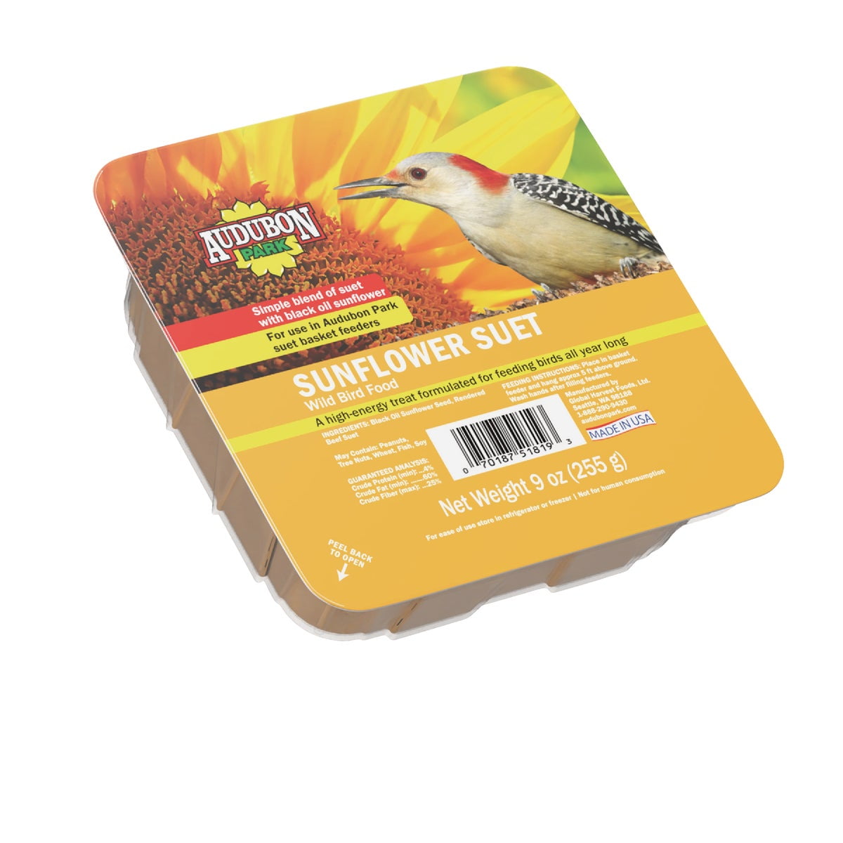 Global Harvest Foods 11 Oz Sunflower Suet