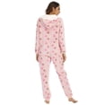 thumbnail image 4 of Mono de manga larga con estampado de corazón de amor para mujer, mono con capucha, ropa de dormir para adultos, ropa de dormir para invierno, 4 of 4