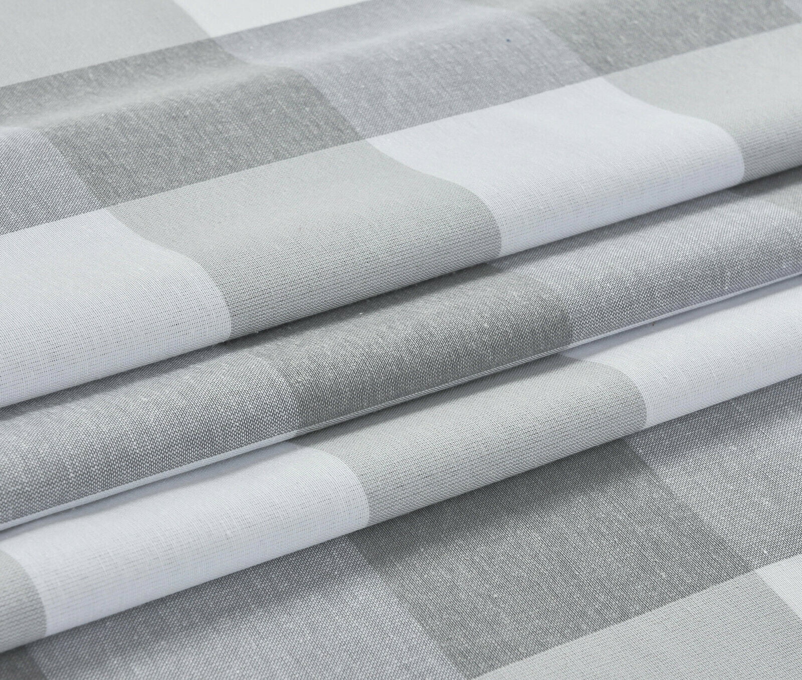 Kate Aurora Lodge Farmhouse Gray Plaid Country Light Filtering Kitchen Curtains, 54 x 84 in (2 Panels)