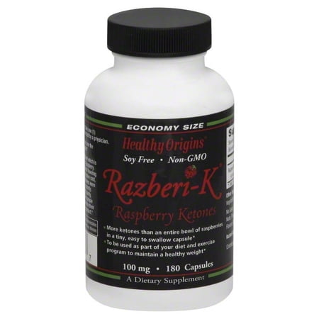 Healthy Origins Raspberry Ketones 100mg, 180 Ct