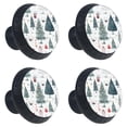 thumbnail image 2 of 4 Pcs Christmas Tree Knobs for Kitchen Cabinet Cupboard Dresser Bookcase Drawer Pulls Handles Round Home Decor, 2 of 8