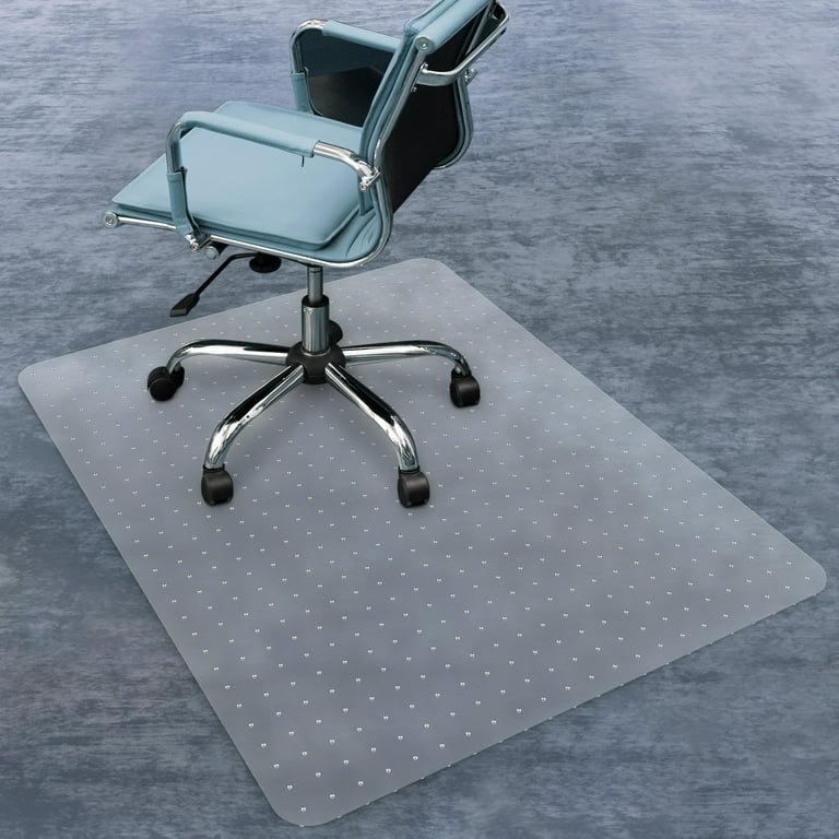 Free Shipping HOMWOO Office Chair Mat for Carpet Floor Computer Desk Chair Mat for Low Pile Carpet 36 x 48 Heavy Duty Polycarbonate Clear Floor Mat for Home Office Walmart