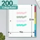thumbnail image 3 of Sunee Cuaderno De 5 Materias Con Rayas Universitarias, 300 Páginas, Cuaderno Con Forro En Espiral De 8,2 "X 10,8" Con 5 Divisores De Colores De Bolsillo, Cuadernos De Papel Perforado Con 3 Orificios,, 3 of 5