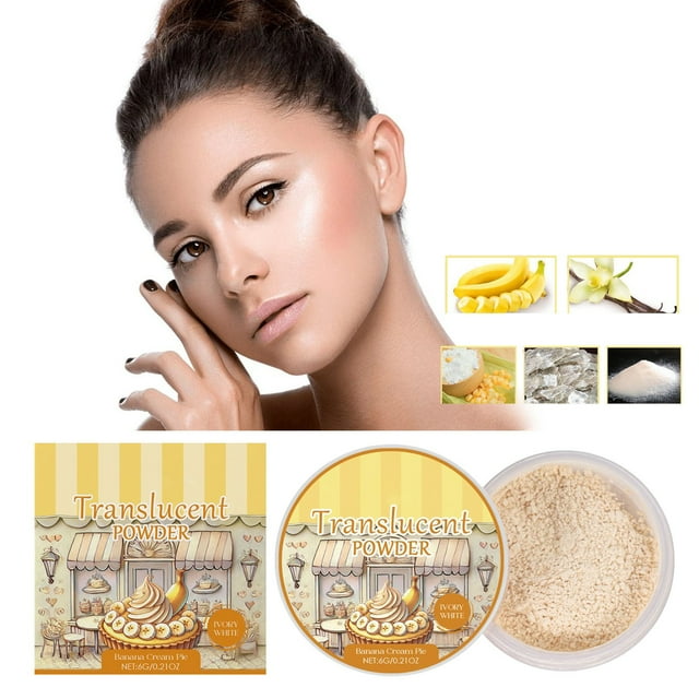 WIFKLSIIPG Loose Powder Series Baked Fragrance Lightweight and Clear Oil Controlling Loose Powder That Is Not Easy To