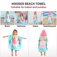 thumbnail image 7 of Usaibhir Hooded Kids Beach Towels - Toddler Bath Towel Girls Boys Swim Cover-ups for Ages 3 to 7 Kids Pool Towels Quick Dry Lightweight Soft Microfiber Poncho 23.6x47.2 inch, 7 of 7