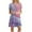 Pink, variant on Women's Printed Summer Dress Short Sleeve Round Neck Casual Knee Length Dresses Blue L
