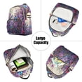 thumbnail image 5 of Bird Flowers Floral Purple Travel Laptop Backpack Casual Daypack Lightweight Bookbag Compartment for Business, 5 of 7