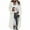White, variant on Woolen Long Trench Coat Women Single Breasted Notch Lapel Collar Winter Dress Coat with Pockets Loose Pea Overcoat (XL, White)