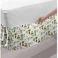 thumbnail image 2 of Vegetable Bed Skirt, Healthy Foods Pattern Cucumbers Carrots Garlic and Turnips Vegetarian Greens, Elastic Bedskirt Dust Ruffle Wrap Around for Bedding Decor, 4 Sizes, Multicolor, by Ambesonne, 2 of 2