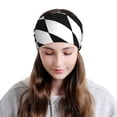 thumbnail image 3 of Harlequin Pattern Black And White Beanie Skull Cap Lightweight Hip Hop Dwarf Hat Beanie Hat For Women Men, 3 of 7