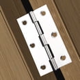thumbnail image 5 of Whataatahia 8 Piezas Bisagras a tope Plegables de Metal engrosamiento pequeño para Puerta de Armario, Plata, 5 of 5