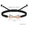 thumbnail image 2 of Dog Bone Pet Urn Bracelet Ashes Keepsake Adjustable Bone Cremation Jewelry Braided Rope Urn Bracelet for Human / Pet, 2 of 7