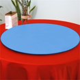 thumbnail image 2 of ORUYROP 2-Pack Cocktail Round Table Topper Cap Spandex Fitted Stretch Cocktail Tablecloth Tight Stretchable Elastic for Weddings Banquets Events Parties Restaurants(Size: 140cm,Color: Sky Blue, 2 of 7