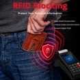 thumbnail image 4 of Alpine Swiss Mens RFID Money Clip Leather Minimalist Wallet Card Case ID Window, 4 of 8