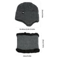 thumbnail image 2 of Hats Warm Chunky Cable Knit Soft Stretch Thick Cute Knitted Cap For Cold Weather Letter s Hat, 2 of 4