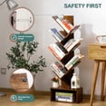 thumbnail image 3 of Librería Bookshelf Yoobure Tree con 6 estantes, estilo retro, de pie, 3 of 8