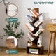 thumbnail image 3 of Librería Bookshelf Yoobure Tree con 6 estantes, estilo retro, de pie, 3 of 8
