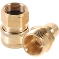 thumbnail image 1 of LEEYNEER1 Pair 3/8 Inch Quick Release Hose Connectors Water Hose Fitting Adapter, 1 of 8