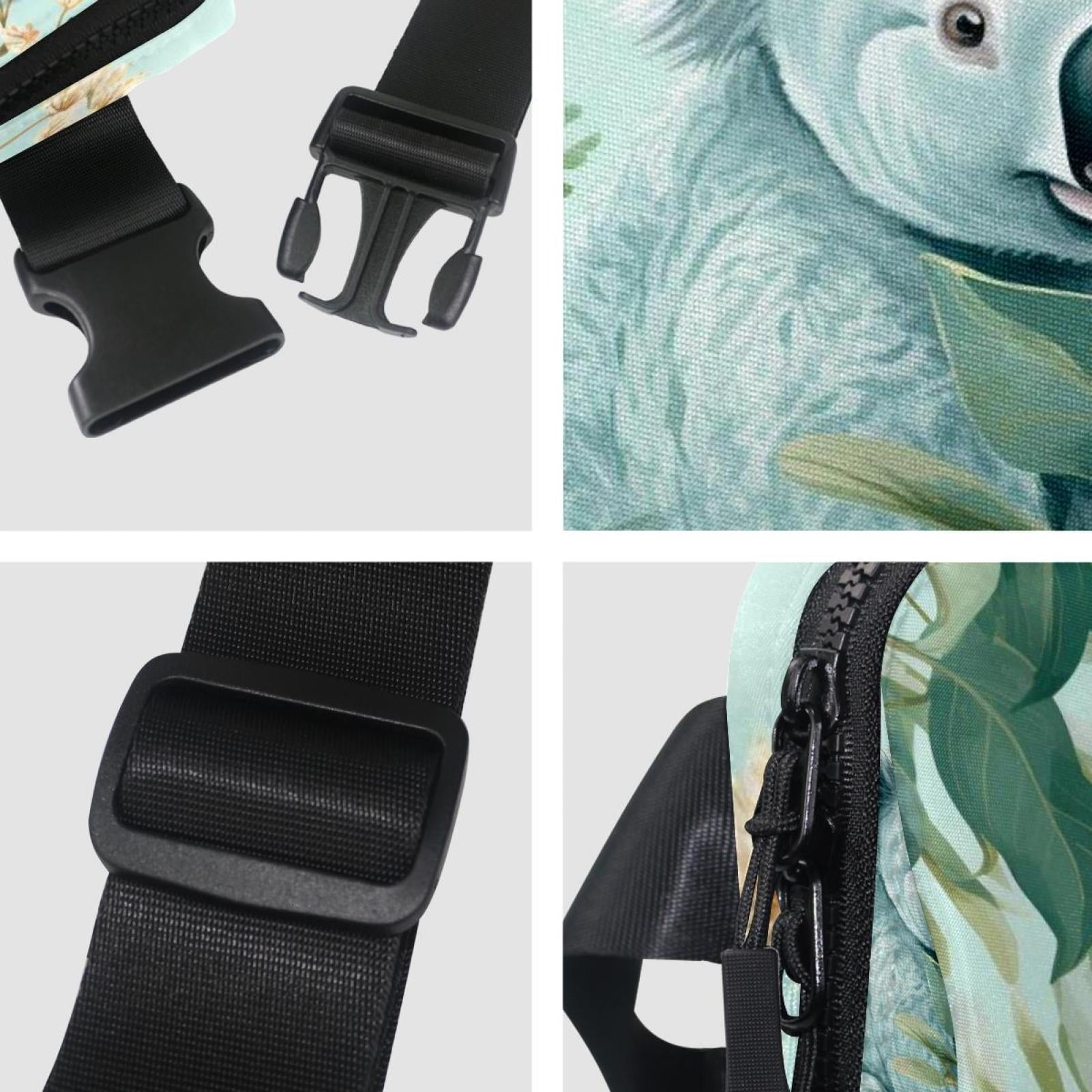 Koala Lightweight, Adjustable Fanny Packs with Extension Strap - Unisex Sling Bag Money Belt