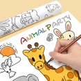 thumbnail image 4 of tredstone Portable Children Drawing Roll Art Coloring Poster Student Children A, 4 of 5