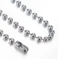 thumbnail image 3 of QQTDFG 1.5-12mm Fashion New Women Men's Stainless Steel Silver Bead Ball Chain Necklace-Silver-1.5mm-20inch or 50cm, 3 of 9