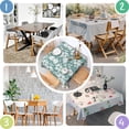 thumbnail image 4 of 42x42 Inch Waterproof Square Tablecloth, Thickened Polyester Table Cover for Dining & Parties, Floral Print, 4 of 6