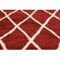 thumbnail image 3 of Unique Loom Opulence Trellis Shag Geometric Area Rug or Runner, 3 of 7