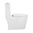 thumbnail image 4 of St. Tropez One Piece Elongated Toilet Dual Vortex Flush, Gold Hardware, 4 of 12