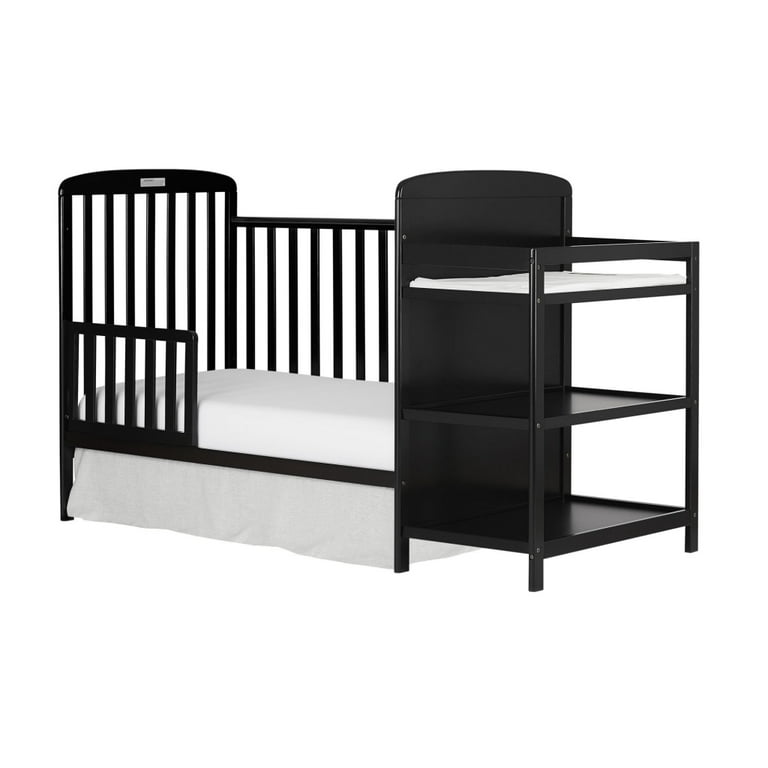 Baby cribs top changing table attached
