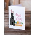 thumbnail image 2 of Black Schnauzer Easter Greeting Cards and Envelopes Pack of 8 7 in x 5 in, 2 of 3