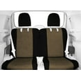 thumbnail image 2 of CalTrend Rear 50/50 Split Bench SuperSuede Seat Covers for 2007-2014 Chevy/GMC Suburban|Yukon|Tahoe 1500-2500 - CV415-06SP Beige Insert with Black Trim, 2 of 3