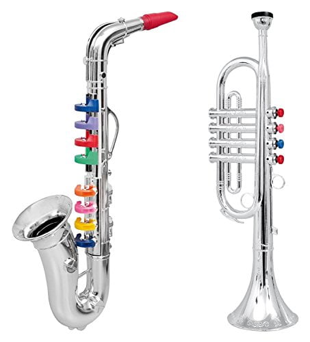 Bontempi Saxophon Schlüssel 4 Silber 37 cm 