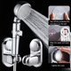 thumbnail image 4 of Billuyoard Soporte de cabezal de ducha de 5 modos Soporte de montaje en pared de ángulo ajustable Soporte de baño Base de fijación CALIENTE Juegos de accesorios de baño, 4 of 6
