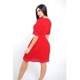 thumbnail image 3 of Vestido Casual Con Textura Al Frente Rojo Mundo Terra 026199, 3 of 3