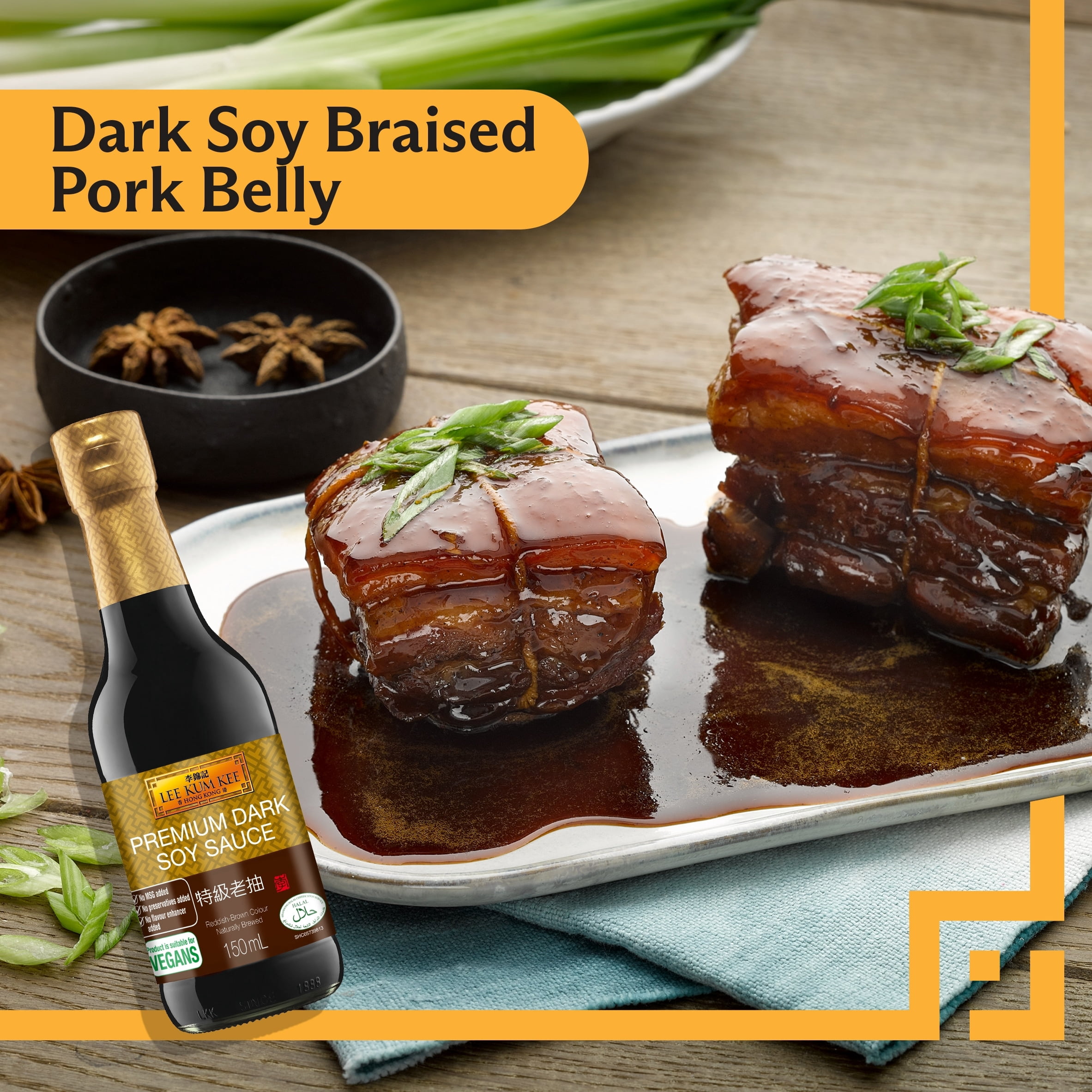 Lee Kum Kee Premium Dark Soy Sauce 150Ml, Imported from Britain