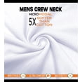 thumbnail image 5 of Mossimo 3-Pack Men's T-Shirts, Soft Micro Modal Basic Casual Tees, Plain Undershirts for Men, Navy/Grey/Red, L, 5 of 6