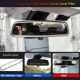 thumbnail image 3 of Ajuste de la cubierta de la decoración del espejo retrovisor interior de acero inoxidable para BMW X5 F15 X6 F16, 3 of 5
