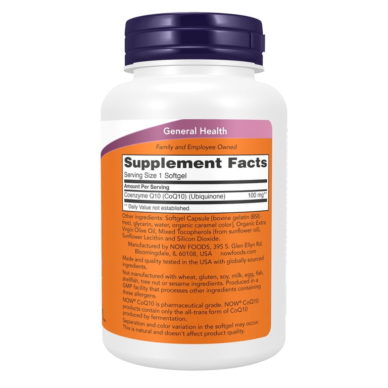 dmae glutathione coq10 NOW 100mg Supplement for Cardiovascular Health and Free Radical Defense, 150 Softgels Common Types of Disposable