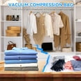 thumbnail image 5 of PinesC 2Pack Vacuum Storage Bags for Clothes, 40x60cm Travel Essentials Sealer Compression Bags, Space Saver Vacuum Cubes Packing Bags, Storage Bags Vacuum Sealed for Clothing, Pillo, 5 of 5