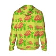 thumbnail image 2 of Picia Cartoon Turtles 1 Women's Men's UPF 50+ Sun Protection Hoodie Shirt Long Sleeve SPF Fishing Outdoor UV Hiking Lightweight Shirts-Medium, 2 of 9