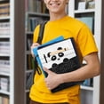 thumbnail image 6 of HELLHERO Polyester Book Sleeve Protector Pouch for Readers - Gift Bag for Travel Book Protection, 11.42 x 8.66 Inch Cartoon Panda, 6 of 8