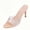Beige, variant on CHICVOMEY High Heels for Women Pointed Toe 2.76in Stiletto Sexy Clear Transparent Strap Rhinestone Dress Sandals Formal Occasion Banquet Stage