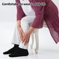 thumbnail image 4 of Crew Socks Women, 6 Pairs Extra Wide Loose Fitting Men Socks Comfortable Wide Sock, 4 of 5