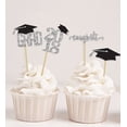 thumbnail image 1 of Darling Souvenir| Graduation Cap Theme Party Cupcake Toppers | Dessert Decorations Congrats Grad! Cupcake Toppers - Pack Of 40, 1 of 1