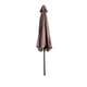 thumbnail image 5 of Costway 2,7m Sombrilla Parasol de con Bielas y Costillas de Acero Sombrilla Inclinada para Terraza Jardín Playa Marrón, 5 of 6