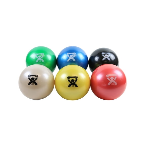 CanDo Wate-Ball 6 Piece Set 4.5" (11.4cm) (1 each: tan, yellow, red, green, blue, black)