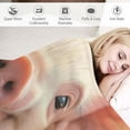thumbnail image 3 of Orinice Cute Sunflower Pig Blanket Cartoon Animal Throw Blanket for Boys Girls Women Valentines Pig Gifts Piggy Soft Plush Flannel Throw Blankets for Sofa Couch Living Room Bedroom 50x60in, 3 of 6