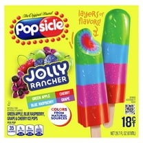 Popsicle Jolly Rancher Colors from Natural Sources Popsicle Ice Pops, 18 Count