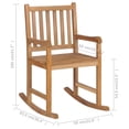 thumbnail image 2 of vidaXL Rocking Chair Solid Teak Wood, 2 of 5